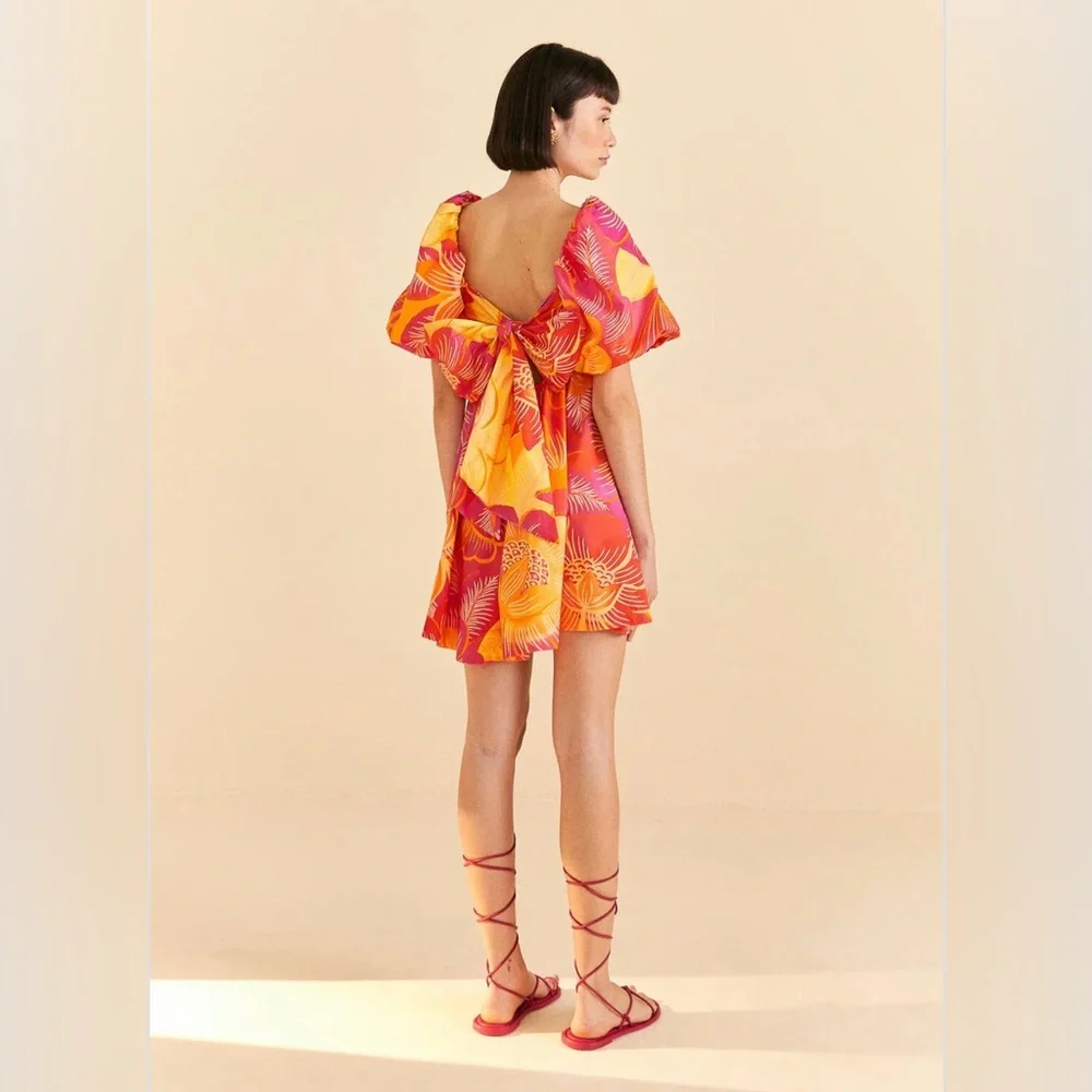 NWT FARM Rio Summer Garden Ombre Mini Dress - Picture 7 of 9
